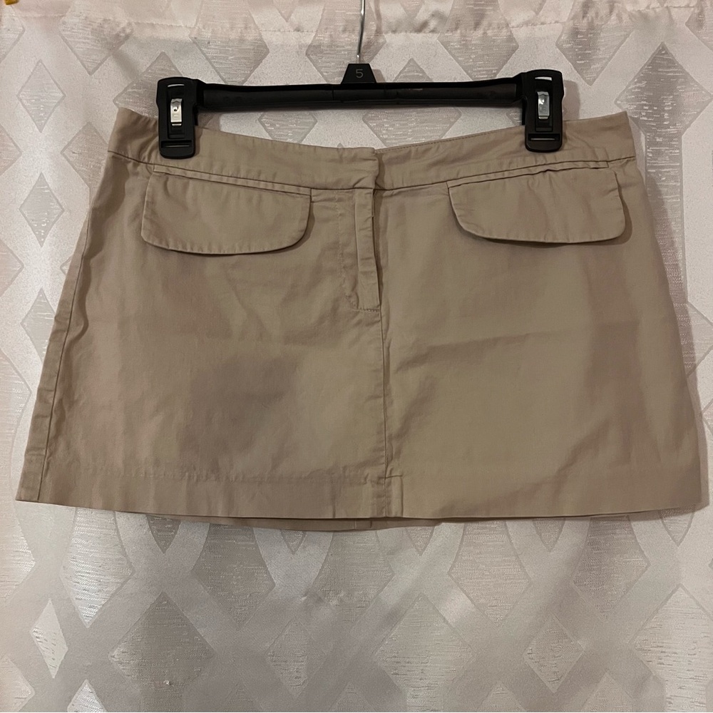 Last Chance! Stylish Beige Mini Skirt